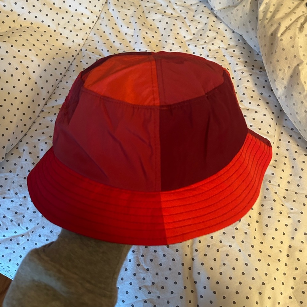 Teddyfresh Red Color Block Bucket Hat - image 3